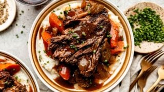 Meltingly Tender Red Wine Braised Beef