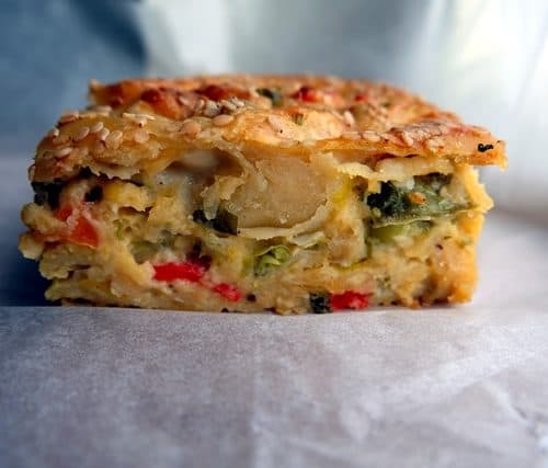 Savoury vegetable strudel recipe
